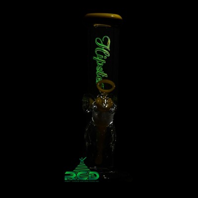 WATER PIPE HIPSTER GLOW IN DARK STRAIGHT TUBE WP25065 1CT